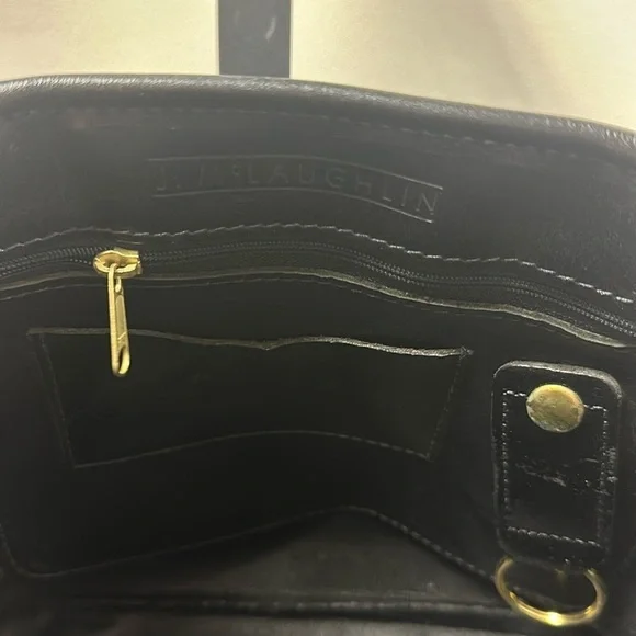 J. McLaughlin Holiday Wreath Purse Bag Black Vintage Embroidered Party Preppy - Picture 5 of 8